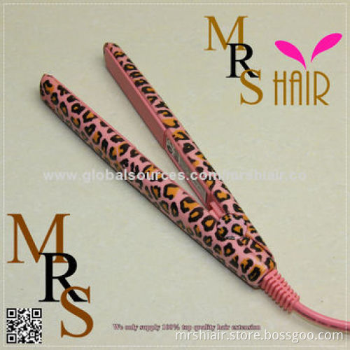Pink color Mini Straightening Irons, Portable Ceramic Hair Straighteners
